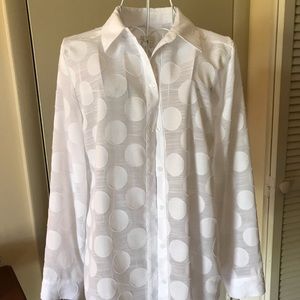 Chico's White Button Up Blouse